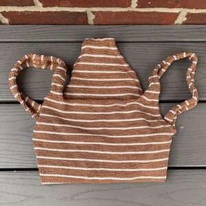 Hunza G Square Neck Striped One-Piece